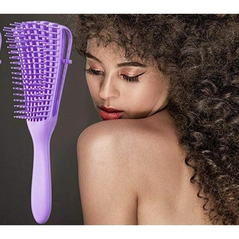 EZ Hair Detangler Shampoo Brush Comb Salon - Picture 6 of 7